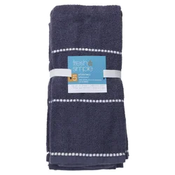 Fresh & Simple Navy Dot Weft Kitchen Towel, 16x26