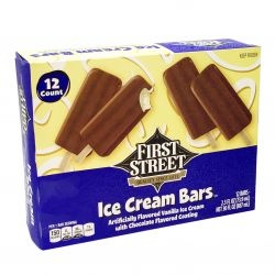 slide 1 of 1, First Street Ice Cream Bars, 12 ct