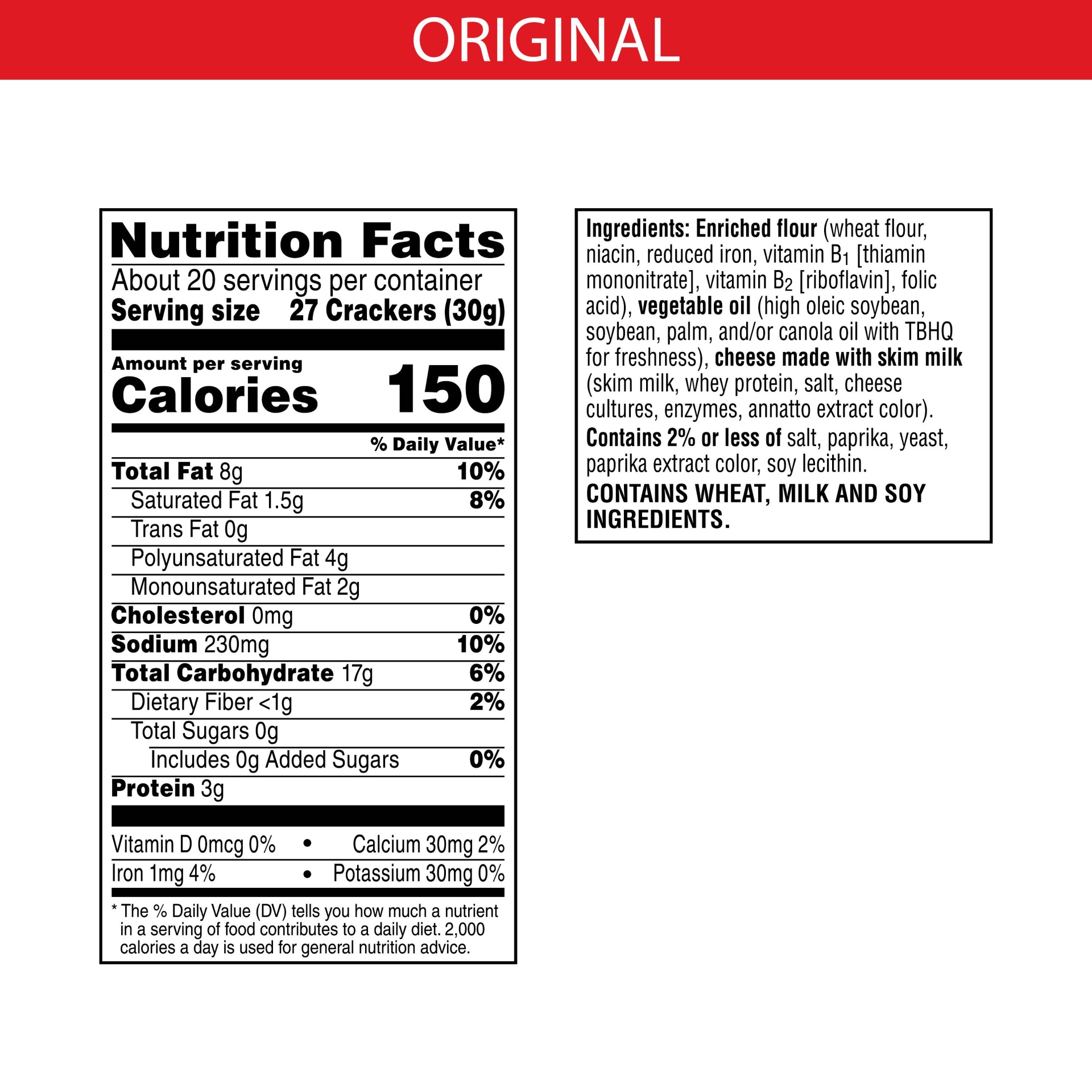 slide 2 of 5, Cheez-It Cheese Crackers, Baked Snack Crackers, Office and Kids Snacks, Original, 21 oz