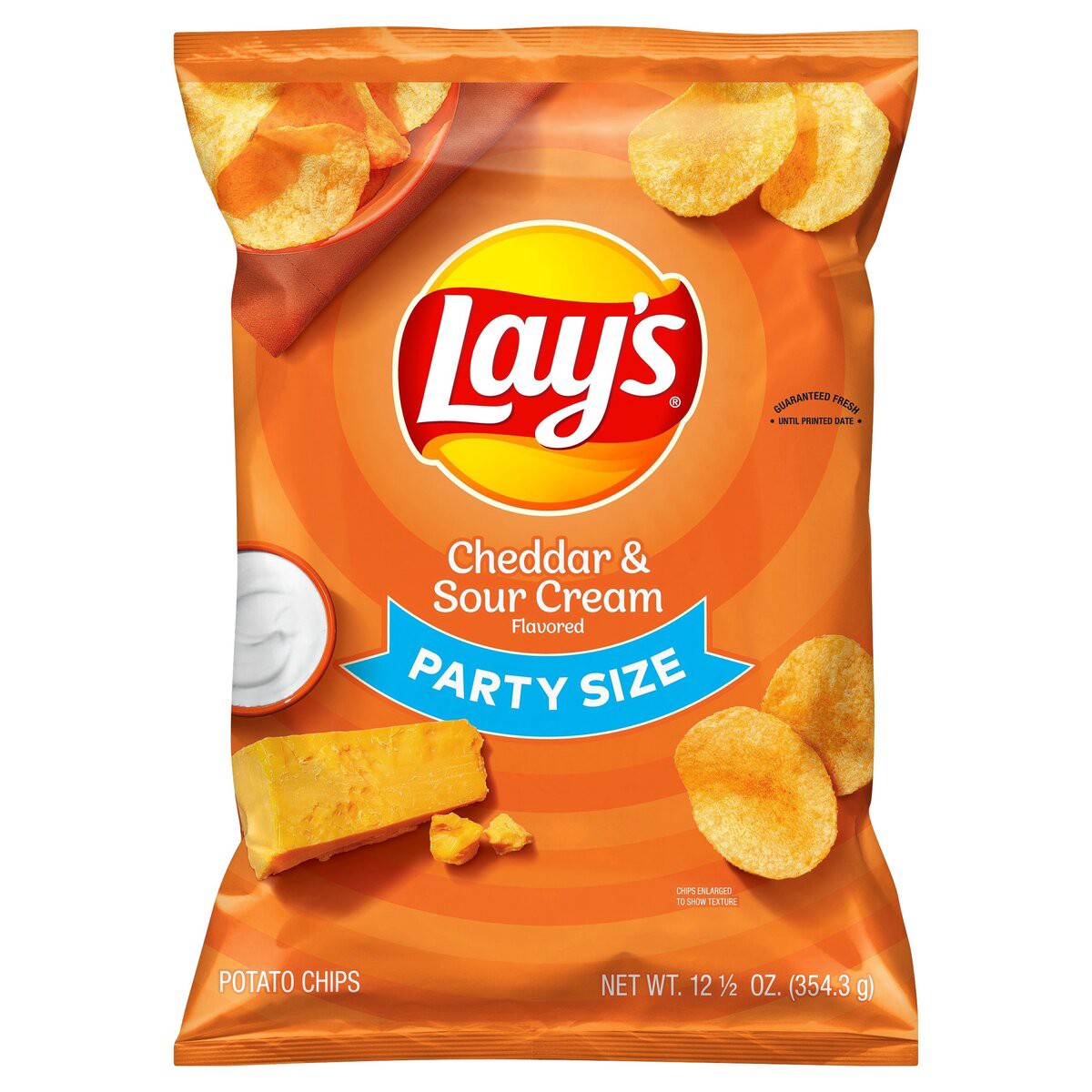 slide 1 of 3, Lay's Potato Chips, Cheddar & Sour Cream, 12.5 oz