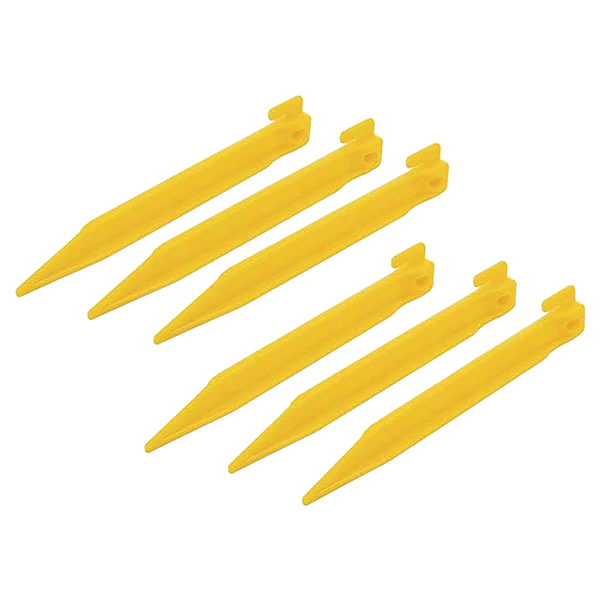 slide 1 of 1, Lake & Trail Tent Stakes Plastic Set of 6, 1 ct