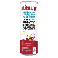 BUBBL'R Pomegranate Acai Refresh'R Antioxidant Sparkling Water 6Pk