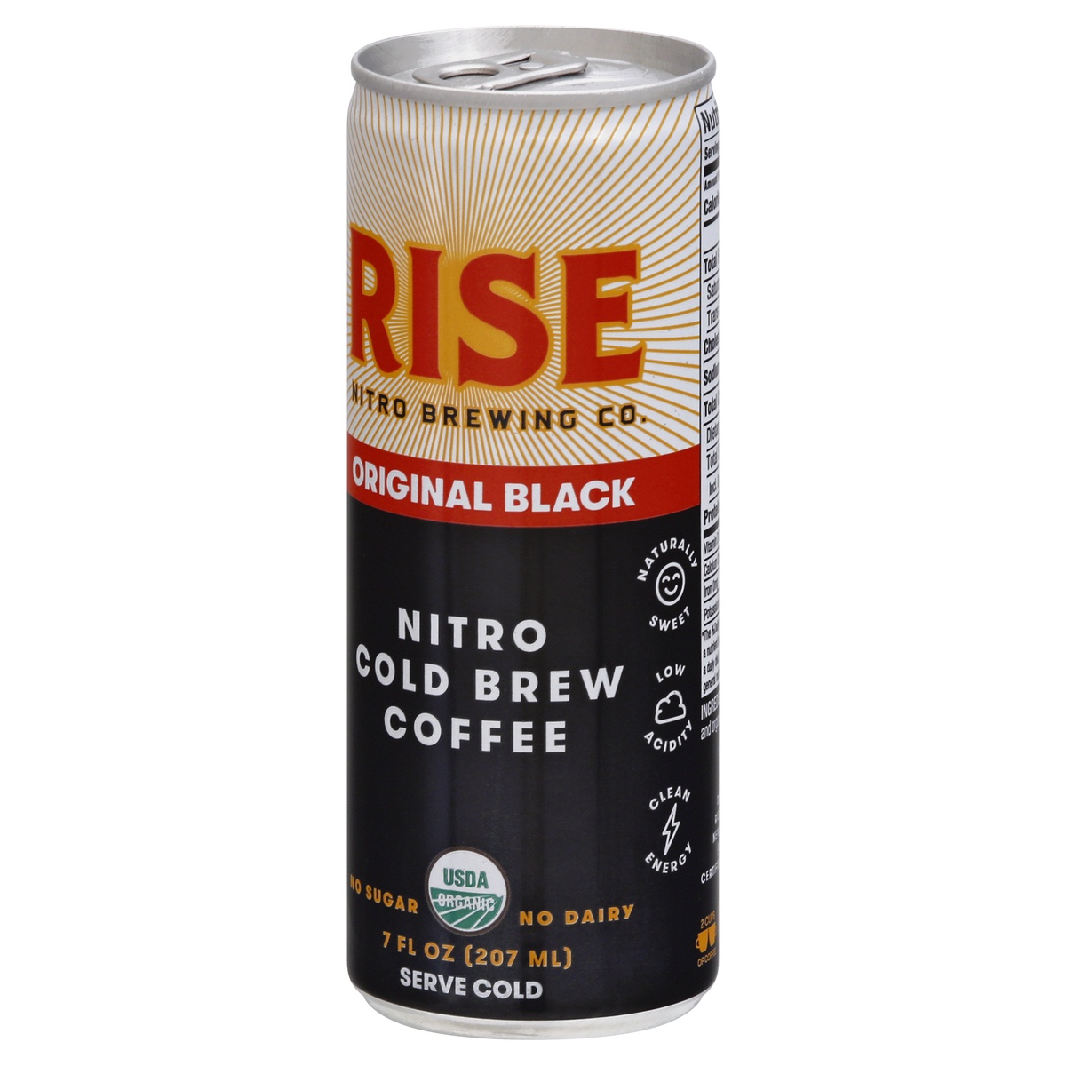 RISE Brewing Co. Original Black Nitro Cold Brew Coffee 7 Fl Oz | Shipt