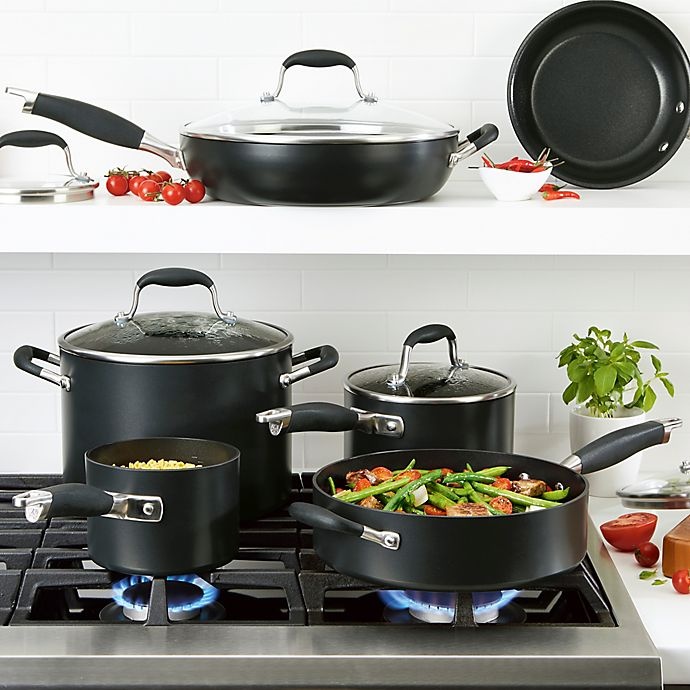 slide 7 of 9, Anolon Advanced Home Hard-Anodized Nonstick Cookware Set - Onyx, 11 ct