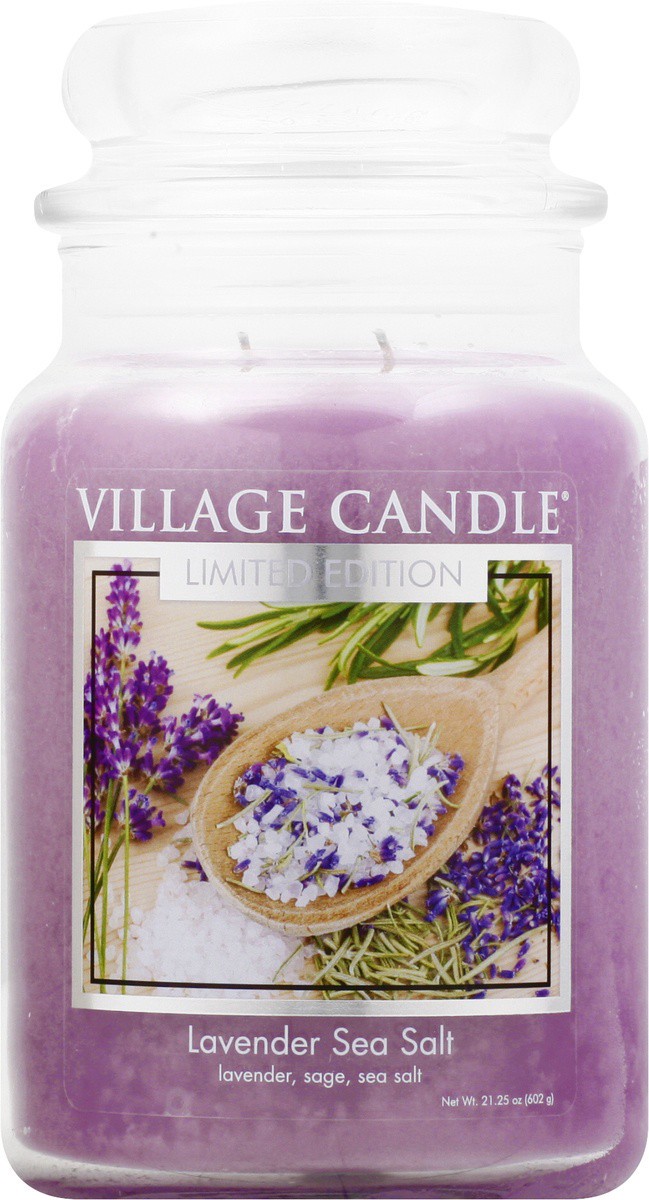slide 5 of 9, Village Candle Limited Edition Lavender Sea Salt Scented Jar Candle, 21.25 oz