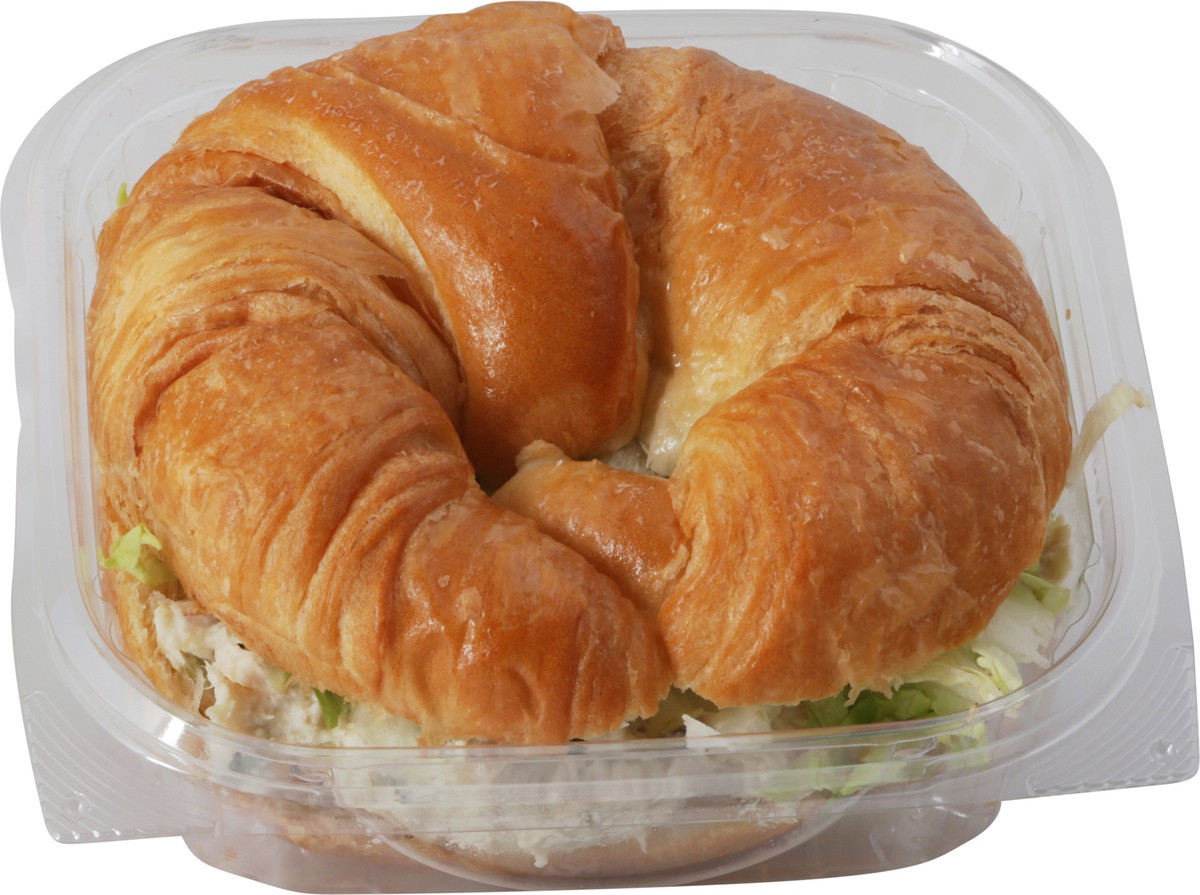 slide 1 of 4, Harris Teeter Rotisserie Chicken Salad Croissant Sandwich 1 ea, 1 ct