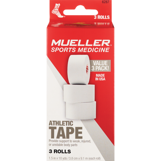 slide 1 of 1, Mueller Sports Medicine Mtape, White, 3Ct, 3 ct