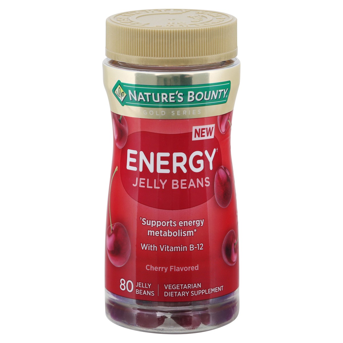 Nature's Bounty Energy Cherry Flavored Jelly Beans 80 ct Shipt