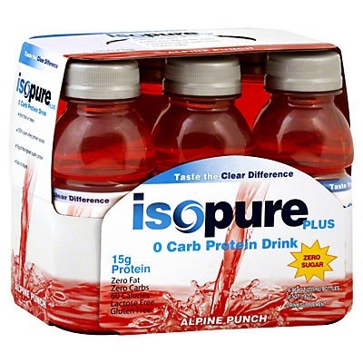 slide 1 of 1, Isopure Plus Zero Carb Alpine Punch Protein Drink, 6 ct; 8 fl oz