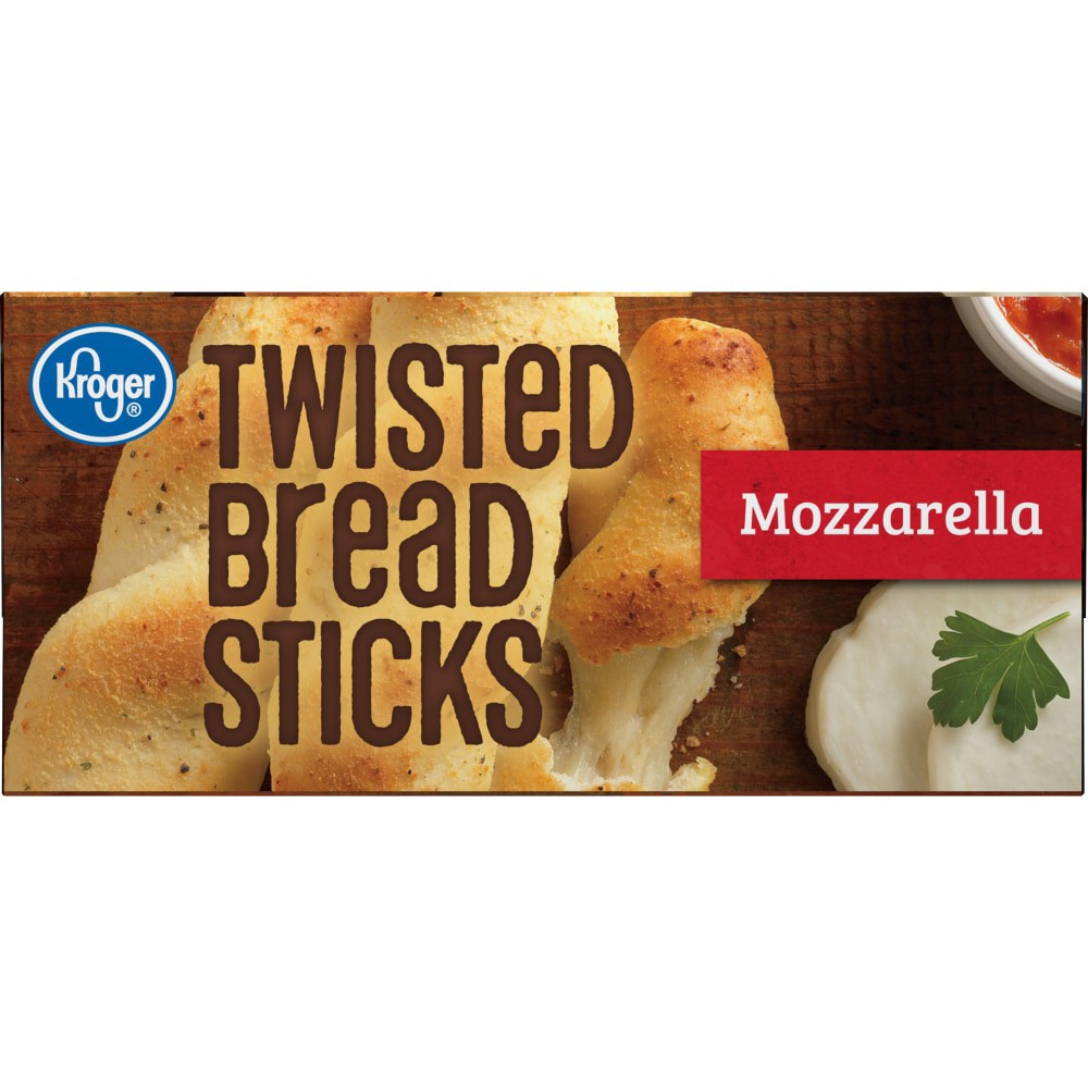 slide 2 of 6, Kroger Mozzarella Twisted Bread Sticks, 11.5 oz