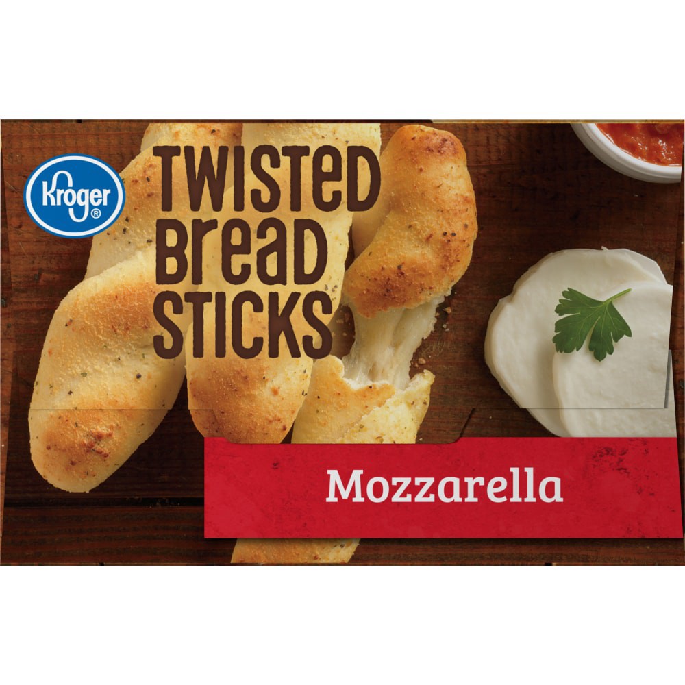 slide 6 of 6, Kroger Mozzarella Twisted Bread Sticks, 11.5 oz