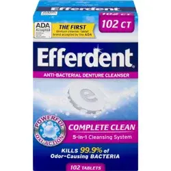 Efferdent Denture & Retainer Cleanser Tablets, Complete Clean