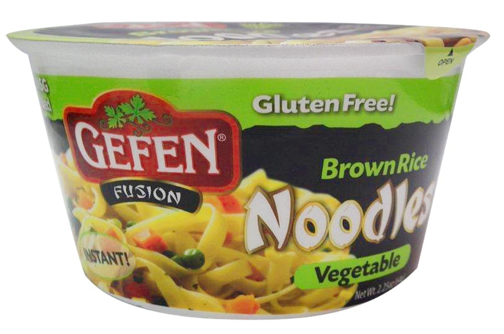 slide 1 of 1, Gefen Fusion Vegetable Brown Rice Noodle Bowl, 2.25 oz