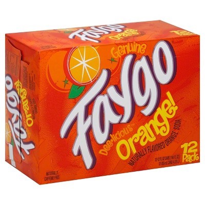 slide 1 of 1, Faygo Orange, 12 ct; 12 oz