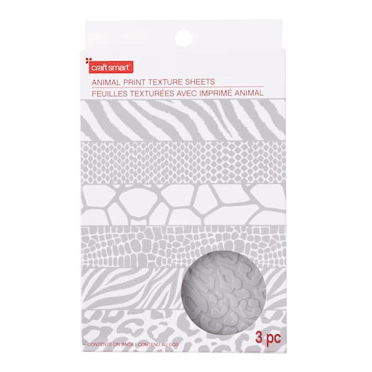 slide 1 of 3, Animal Print Texture Sheet Set By Craft Smart, 3.74 in x 5.75 in