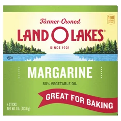 Land O'Lakes Margarine Sticks, Made with Vegetable Oil