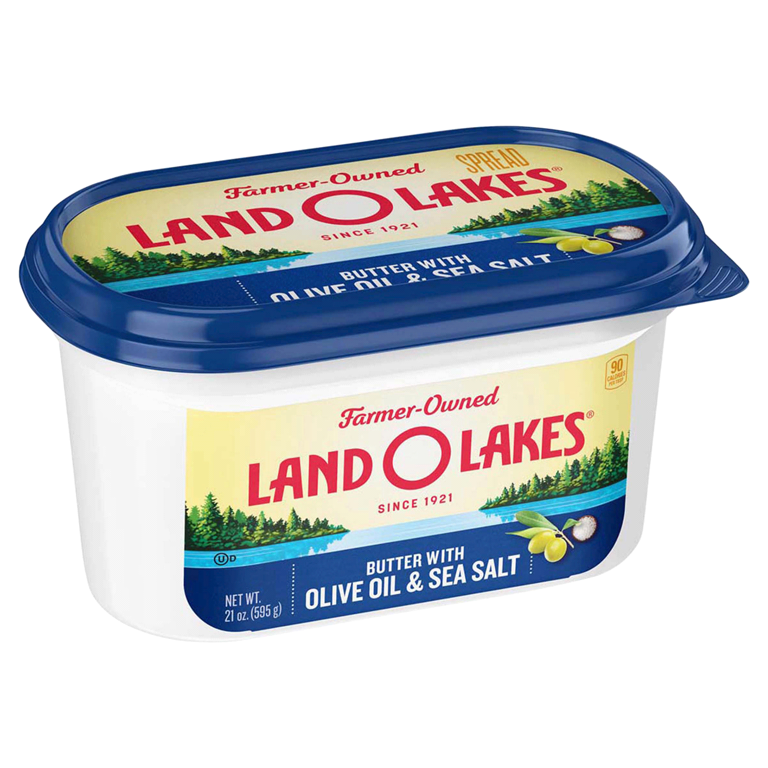 slide 2 of 4, Land O'Lakes Butter with Olive Oil & Sea Salt, Spreadable, 21 oz tub, 21 oz