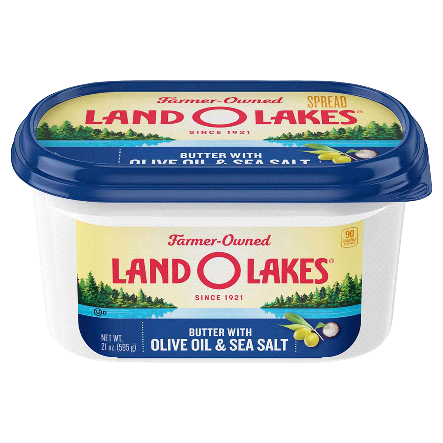 slide 1 of 4, Land O'Lakes Butter with Olive Oil & Sea Salt, Spreadable, 21 oz tub, 21 oz