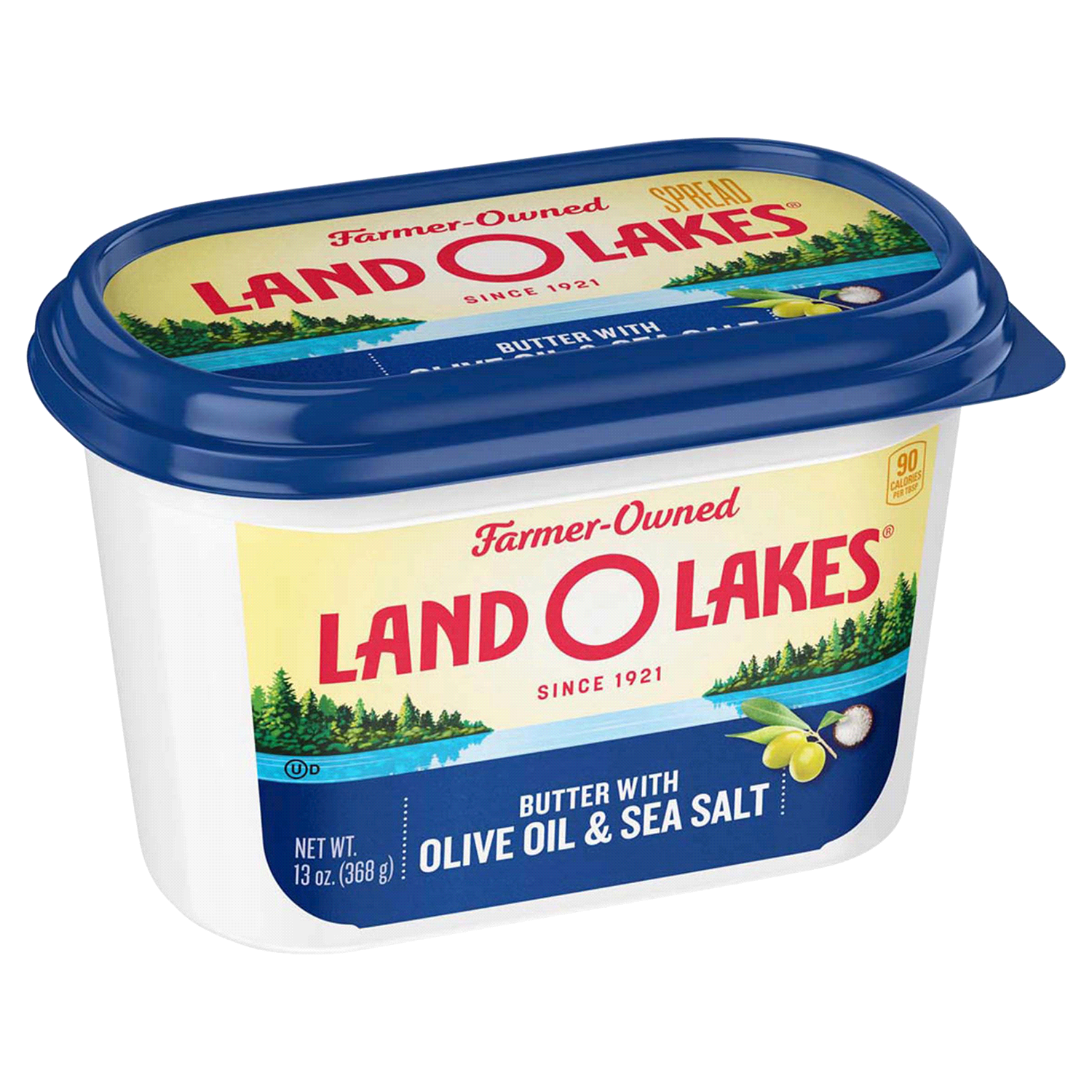slide 2 of 4, Land O'Lakes Butter with Olive Oil & Sea Salt, Spreadable, 13 oz Tub, 13 oz