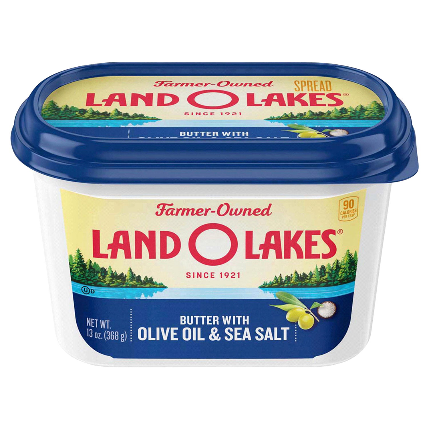 slide 1 of 4, Land O'Lakes Butter with Olive Oil & Sea Salt, Spreadable, 13 oz Tub, 13 oz