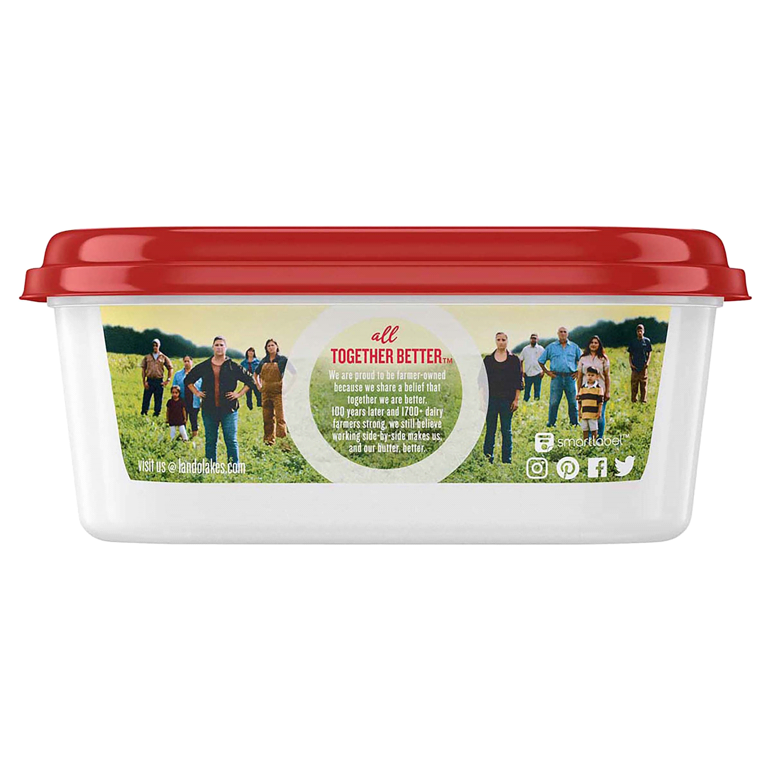 slide 2 of 2, Land O'Lakes Butter with Canola Oil, Spreadable, 8 oz