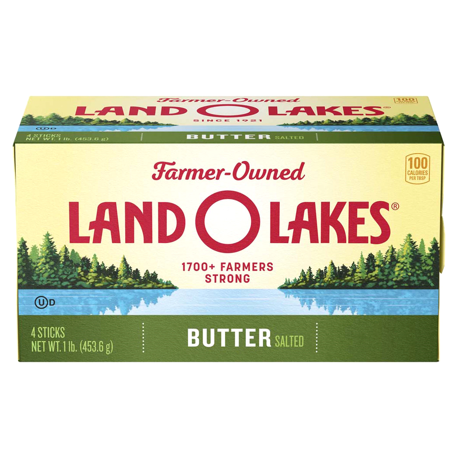 slide 1 of 3, Land O'Lakes Salted Butter, 4 sticks, 1 lb pack, 1 lb