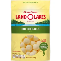 Land O'Lakes Salted Butter Balls, 8 oz Bag