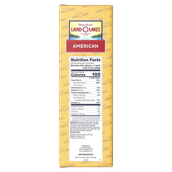 slide 3 of 17, Land O Lakes Yellow Deli American Cheese, per lb