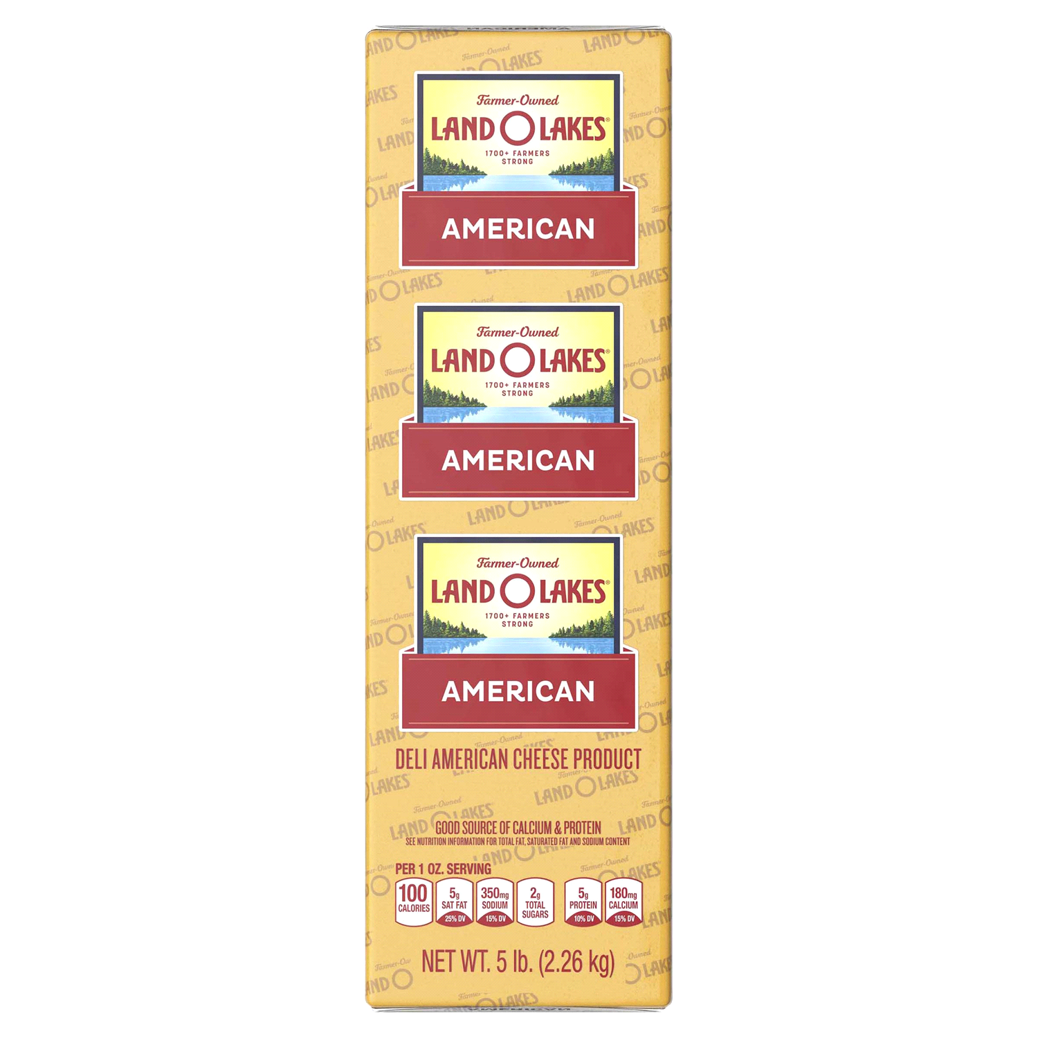 slide 1 of 3, Land O'Lakes Yellow Deli American Cheese Product, Deli Sliced to Order, per lb