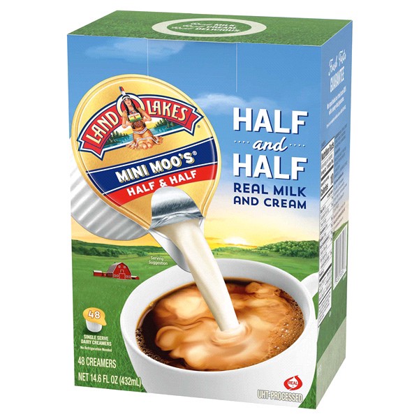 slide 6 of 21, Land O'Lakes Mini Moo''s Half And Half Creamer Singles, Shelf-Stable, 48 Count, 48 ct