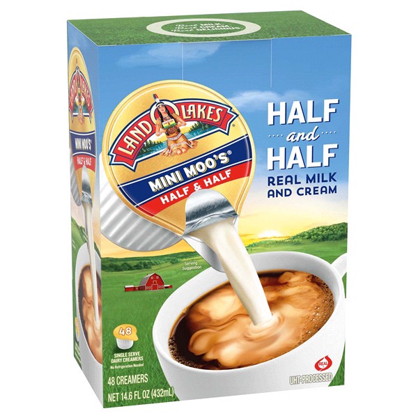 slide 17 of 21, Land O'Lakes Mini Moo''s Half And Half Creamer Singles, Shelf-Stable, 48 Count, 48 ct