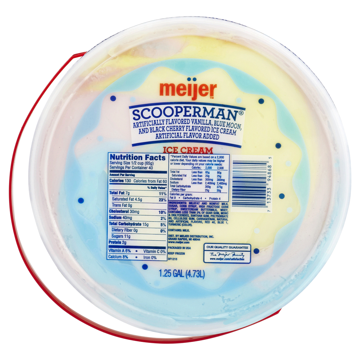 slide 2 of 2, Meijer Ice Cream, Scooperman, 160 oz