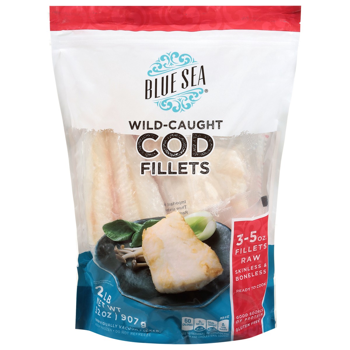 slide 4 of 4, Cod Fillet Boneless Skinless 32 Oz - 32 OZ, 32 oz