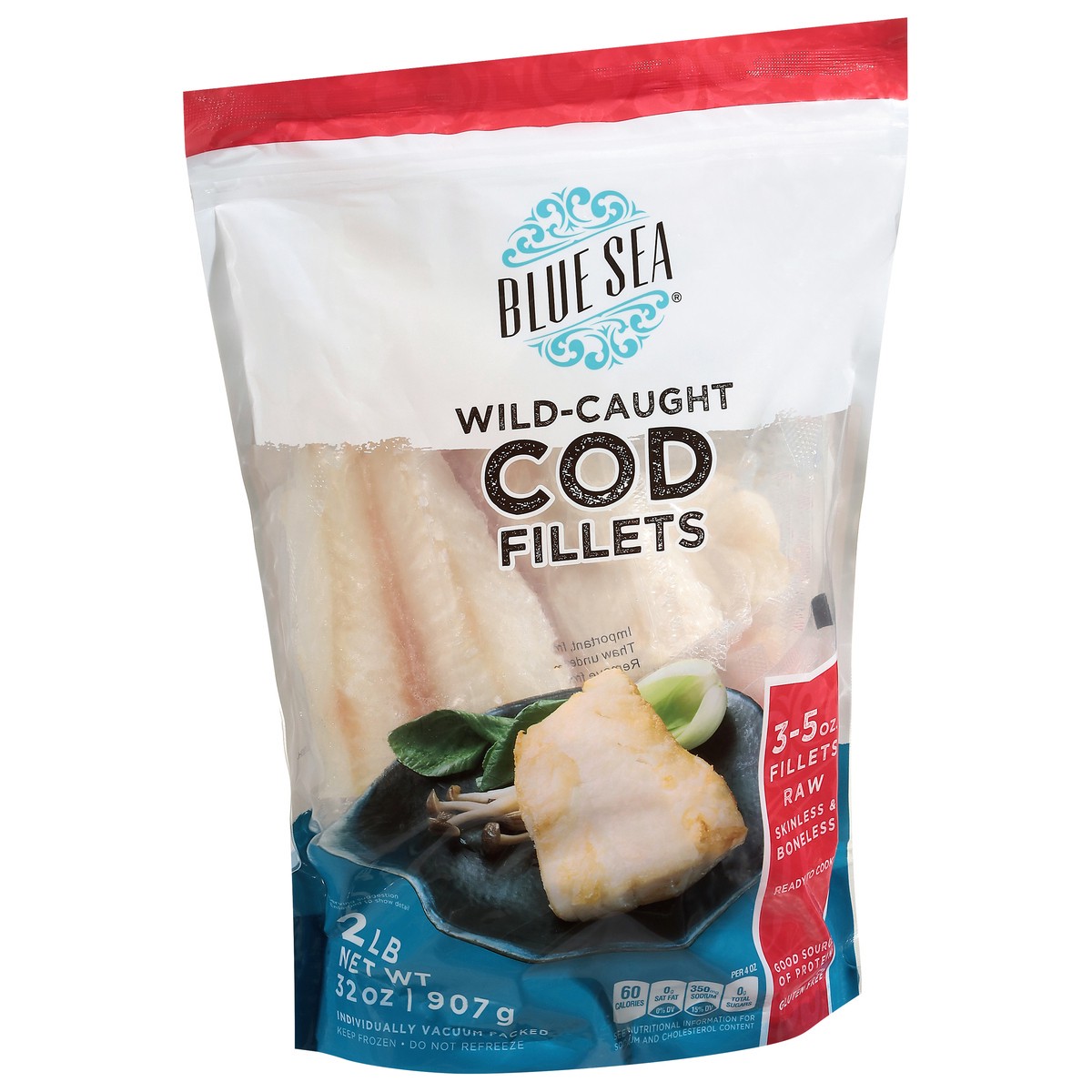 slide 2 of 4, Cod Fillet Boneless Skinless 32 Oz - 32 OZ, 32 oz