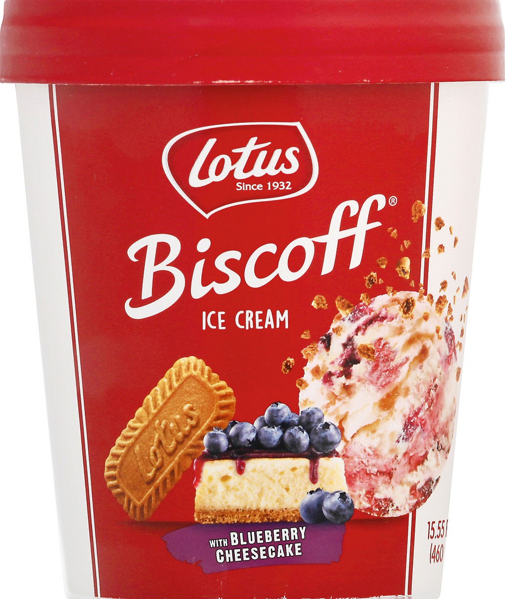 slide 1 of 12, Lotus Biscoff with Blueberry Cheesecake Ice Cream 15.55 oz, 1 pint