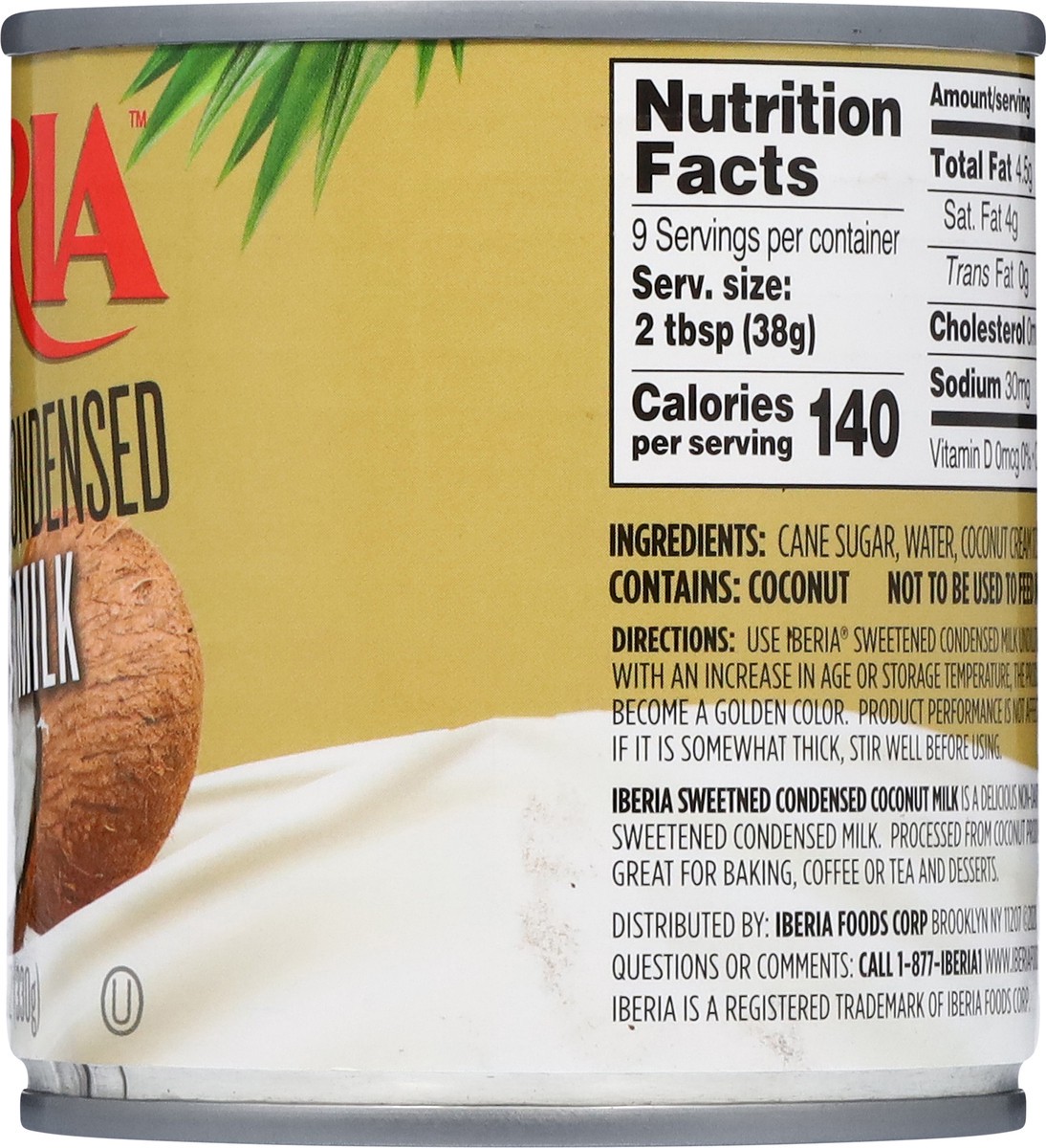 slide 9 of 13, Iberia Condensed Sweetened Coconut Milk 11.6 oz, 11.6 oz