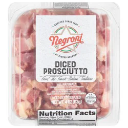 Negroni Diced Prosciutto 4 oz