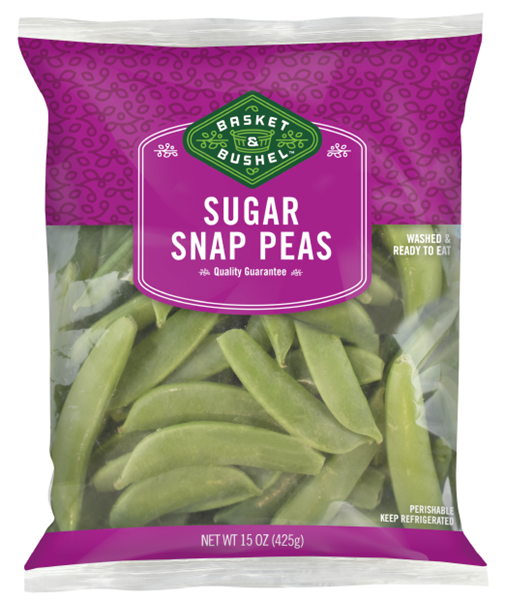 slide 1 of 1, Basket & Bushel Sugar Snap Peas, 15 oz