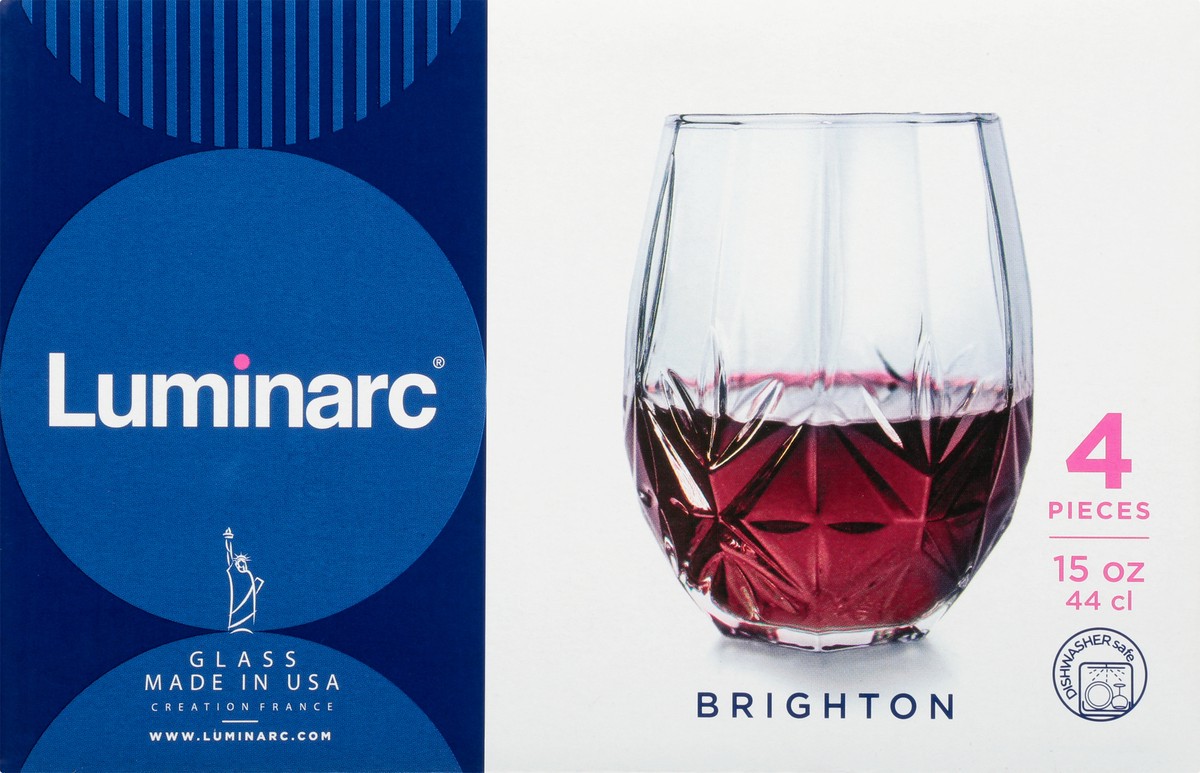 slide 11 of 11, Luminarc Brighton 15 Ounce Glass 4 ea, 4 ct