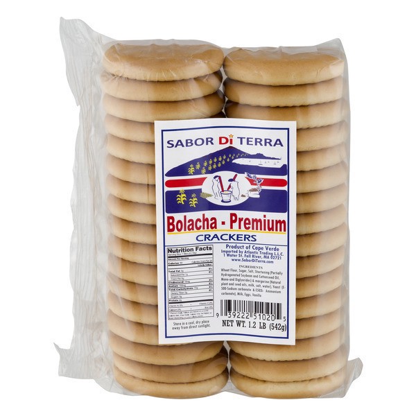 slide 1 of 1, Sabor Di Terra Bolacha Premium Crackers, 19.2 oz