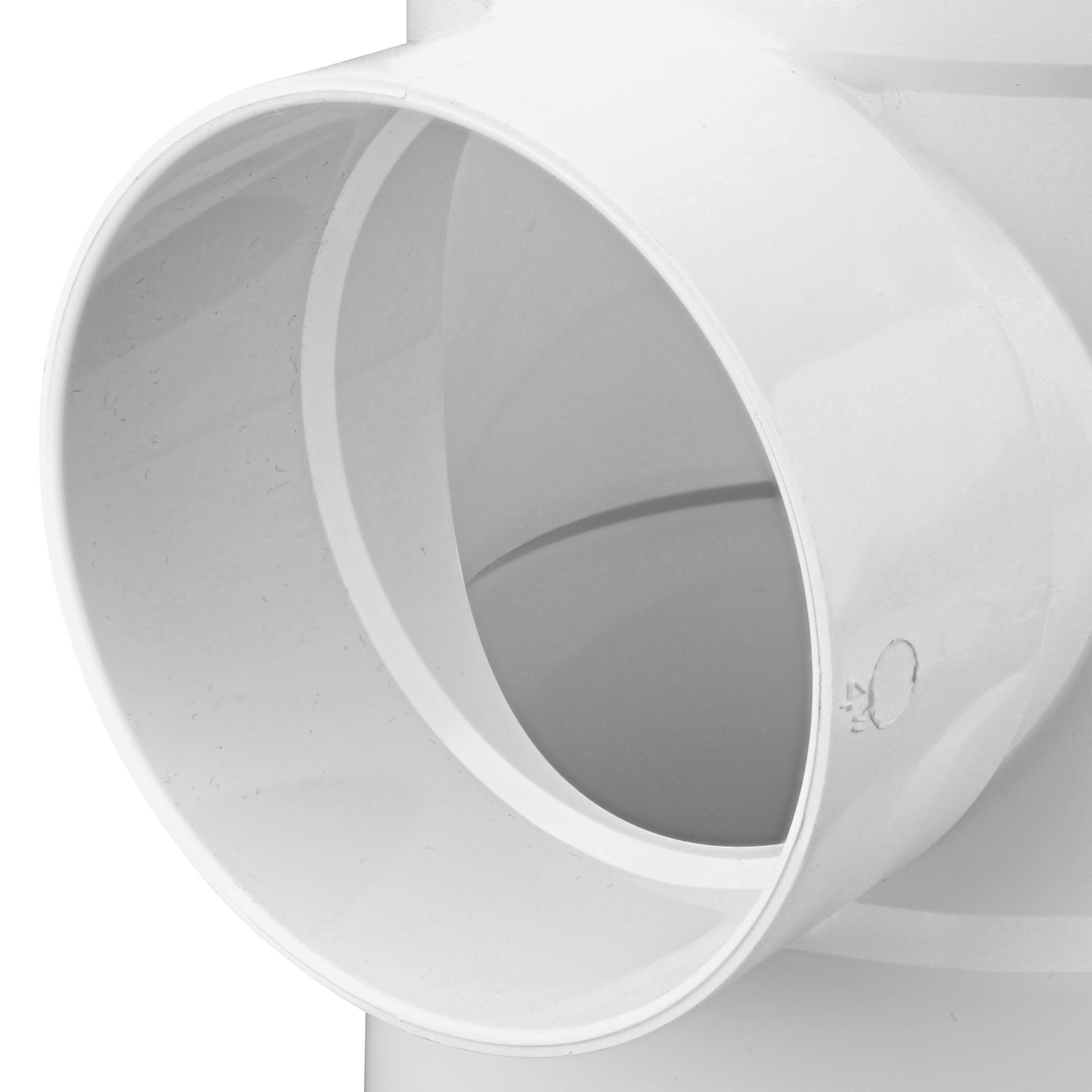 slide 5 of 6, NDS PVC Sewer and Drain Tee, 6 in. Hub X Hub X 4 in. Hub, 1 ct