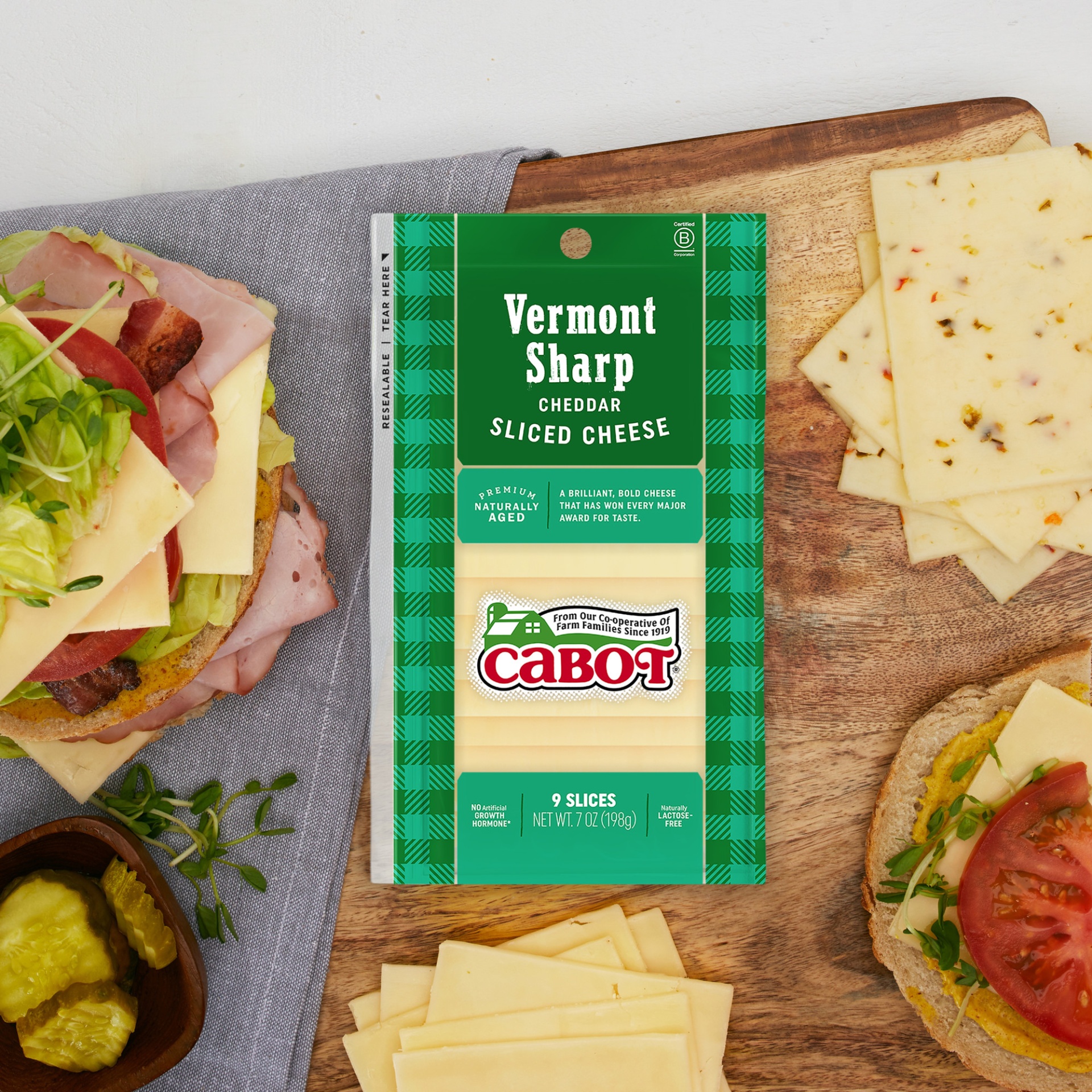 slide 3 of 4, Cabot Vermont Sharp Sliced Cheddar Cheese, 7 oz