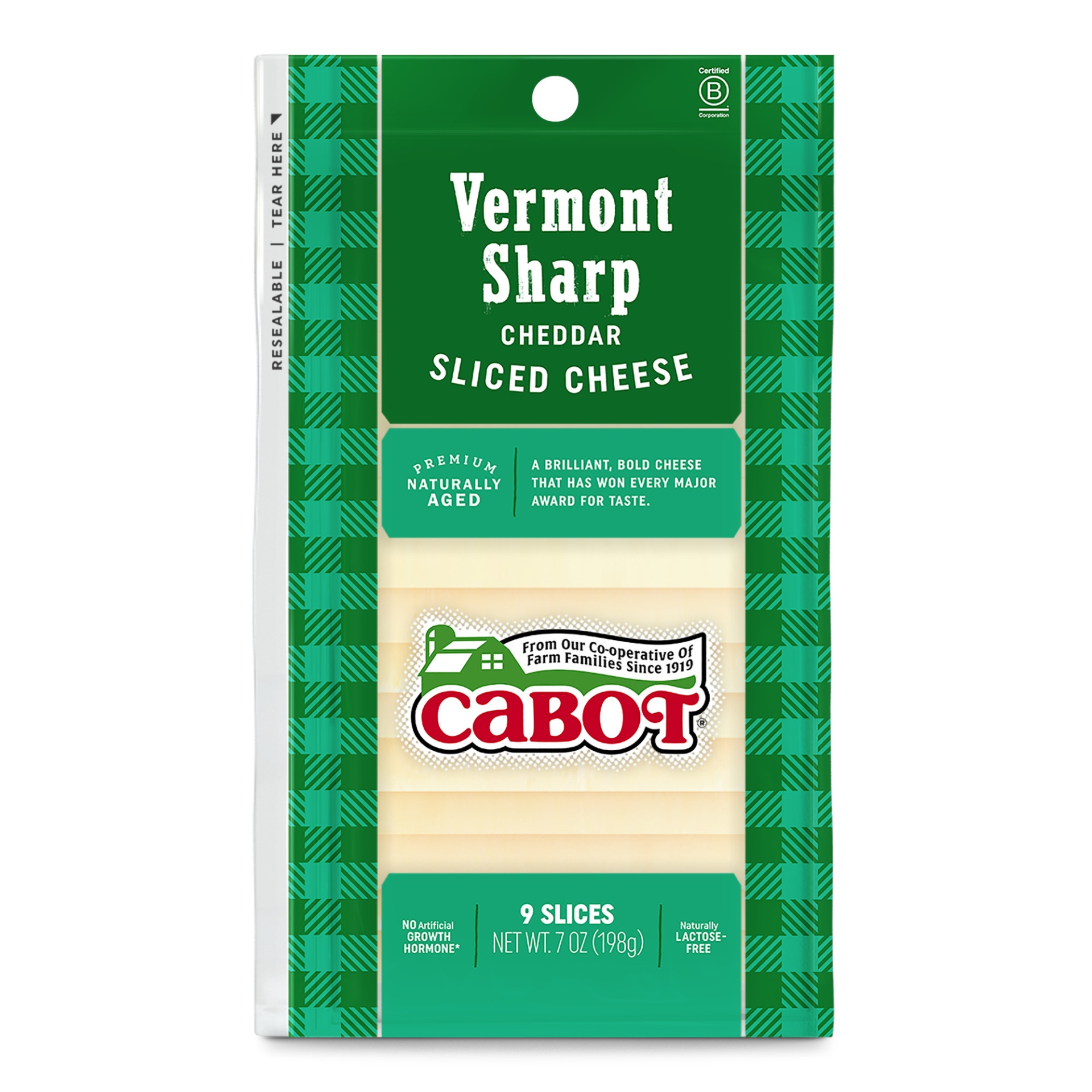 slide 1 of 4, Cabot Vermont Sharp Sliced Cheddar Cheese, 7 oz
