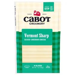 Cabot Vermont Sharp Cheddar Cheese Slices