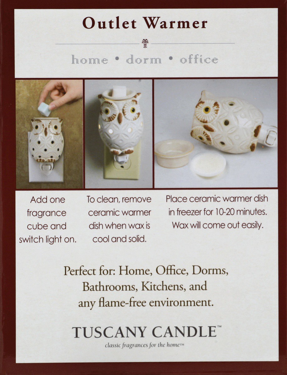 slide 5 of 7, Tuscany Candle Langley Owl Outlet Warmer - White, 1 ct