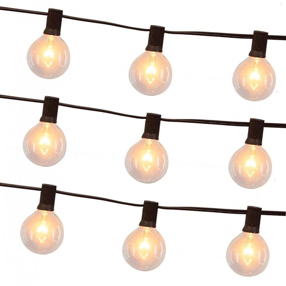 slide 1 of 1, HD Designs Outdoors 10-Bulb Round String Lights - Clear, 10 ft