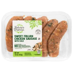 Nature's Promise Sweet Italian Chicken Sausage with Kale - 5 ct