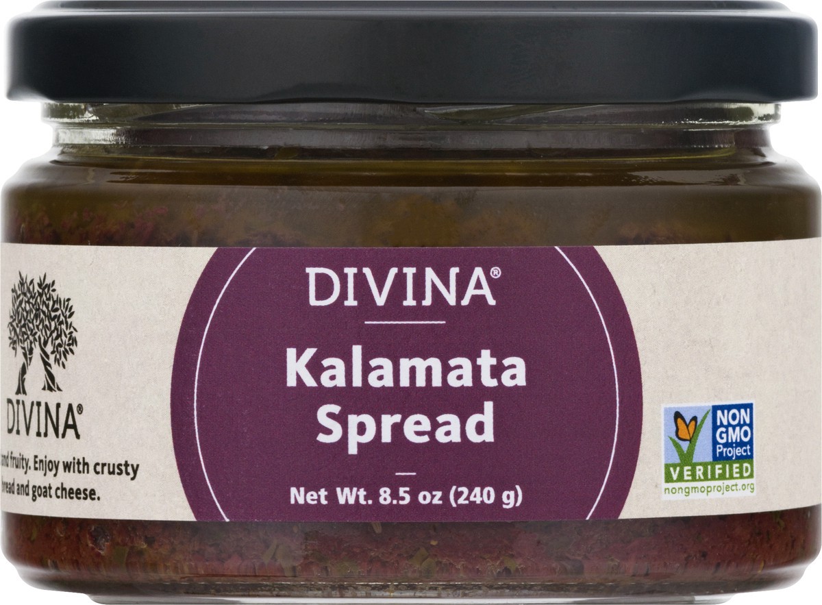 slide 2 of 13, Divina All-Natural Kalamata Olive Spread, 8.5 oz