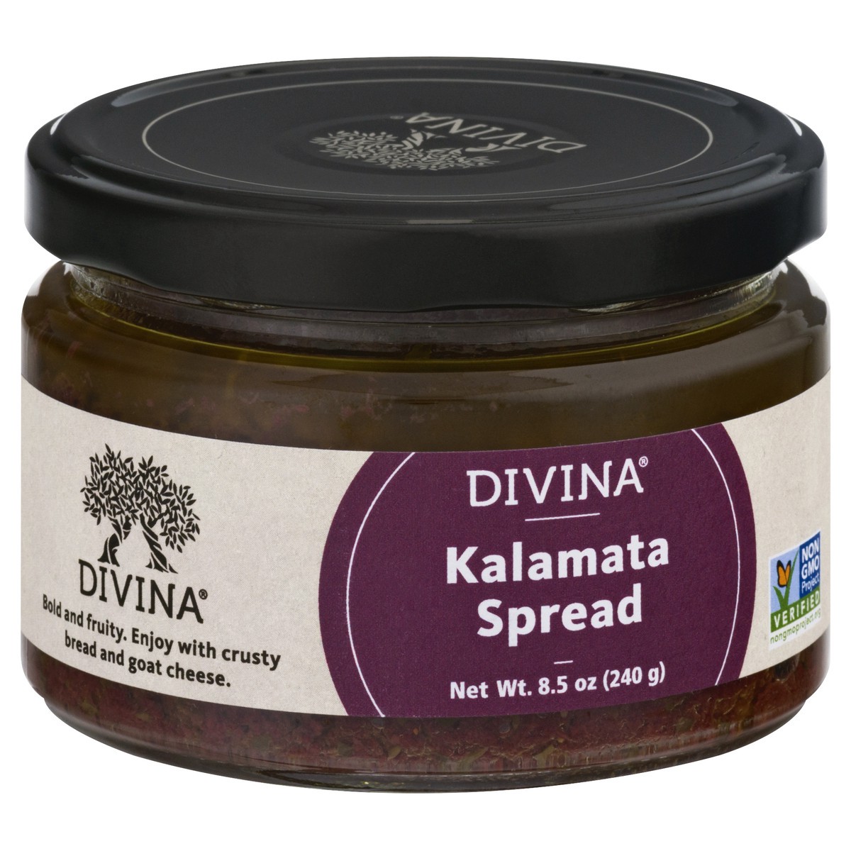 slide 5 of 13, Divina All-Natural Kalamata Olive Spread, 8.5 oz