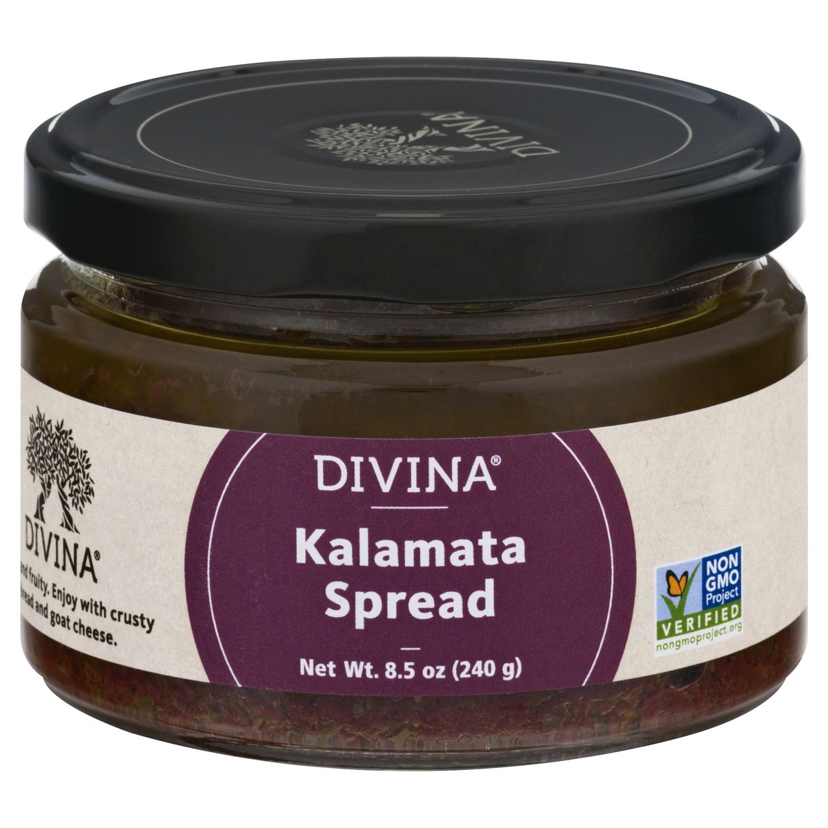 slide 12 of 13, Divina All-Natural Kalamata Olive Spread, 8.5 oz